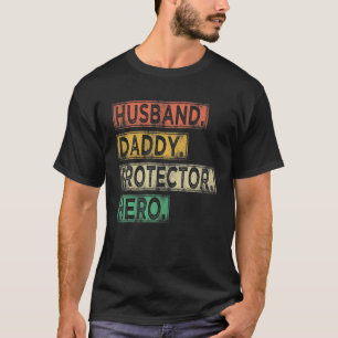 T-shirt Homme Vintage Mari papa protecteur papa héros Fath