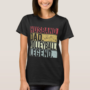 T-shirt Homme Vintage mari papa volleyball Legend Fun Fat