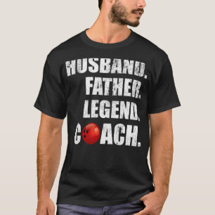T-shirt Homme Vintage Mari père légende Bowling entraîneur