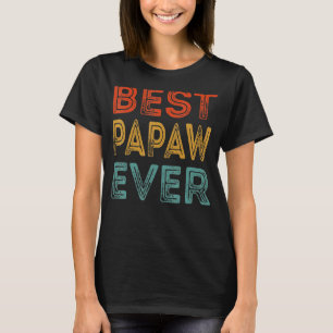 T-shirt Homme Vintage meilleur chat Papaw jamais bosse d'a
