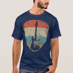 T-shirt Homme Vintage Onglet de guitare GuitaristeRetro Ba