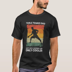 T-shirt Homme Vintage Tennis De Table Papa Comme Un Papa N