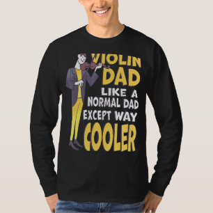 T-shirt Homme Violon Papa Comme Papa Normal Sauf Glacière