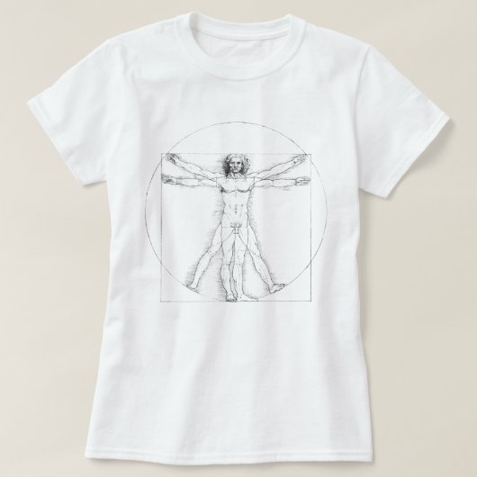 T-shirt homme vitruvien (Design devant)