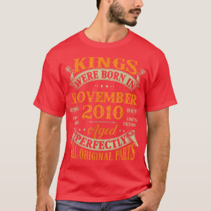 T-shirt Hommes 12e Anniversaire Cadeau Rois Nés En Novembr