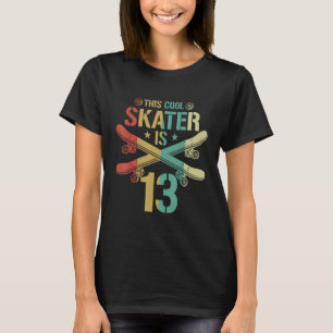 T-shirt Hommes 13e anniversaire Skateboard Boy 13 ans Skat