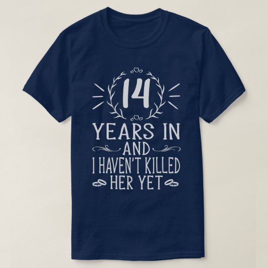 T-shirt Hommes 14e anniversaire Mariage Cadeaux pour lui 1 (Design devant)