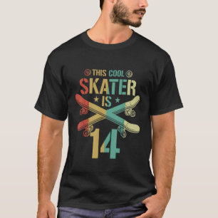 T-shirt Hommes 14e anniversaire Skateboard Boy 14 ans Skat