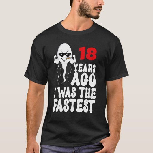 T-shirt Hommes 18e Anniversaire Gag robe 18 Ans J'Étais La (Devant)