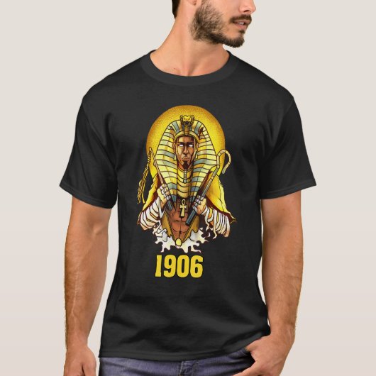 T-shirt Hommes 1906 Sphinx Alpha Ace Fraternité Pharoah (Devant)