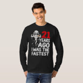 T-shirt Hommes 21E Anniversaire Gag Robe Il Y A 21 Ans J'É (Devant entier)