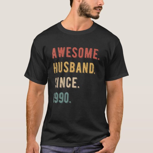 T-shirt Hommes 33e anniversaire de Mariage - Mari génial S (Devant)