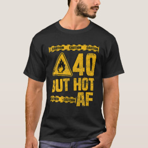T-shirt Hommes 40E Anniversaire. 40 Ans Mais Foudre. Funny