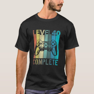 T-shirt Hommes 40e anniversaire Jeune homme Niveau 40 ans