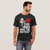 T-shirt Hommes 45e Anniversaire Gag robe Il ya 45 ans J'ai (Devant entier)