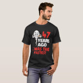 T-shirt Hommes 47E Anniversaire Sperm Gag. 47 Ans De Génia (Devant entier)