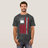 T-shirt Hommes 4 juillet US Drapeau cinéaste Papa Cadeau P (Devant entier)