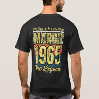 T-shirt Hommes 56e anniversaire L'homme Le mythe La légend