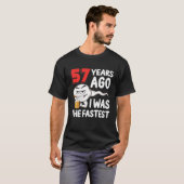 T-shirt Hommes 57E Anniversaire Sperm Gag. 57 Ans De Merve (Devant entier)