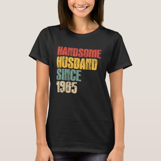 T-shirt Hommes 58e anniversaire de Mariage pour lui beau H (Devant)