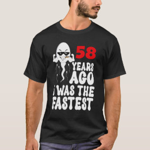 T-shirt Hommes 58e Anniversaire Gag robe Il ya 58 Ans J'Ét