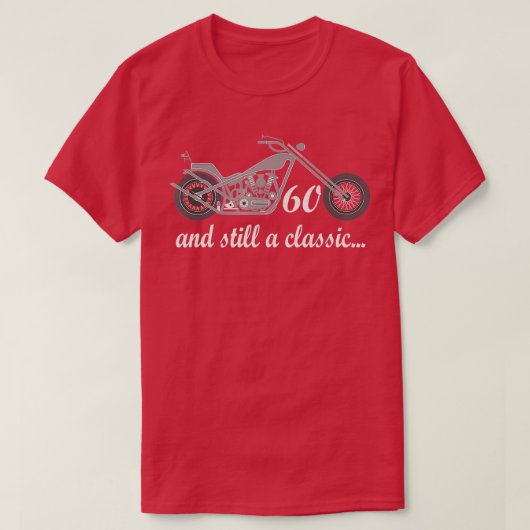 T-shirt Hommes 60e anniversaire Moto Vélo 60 ans Vi (Design devant)