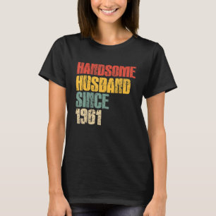 T-shirt Hommes 62e anniversaire de Mariage pour lui beau H