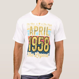 T-shirt Hommes 63e anniversaire L'homme Le mythe La légend