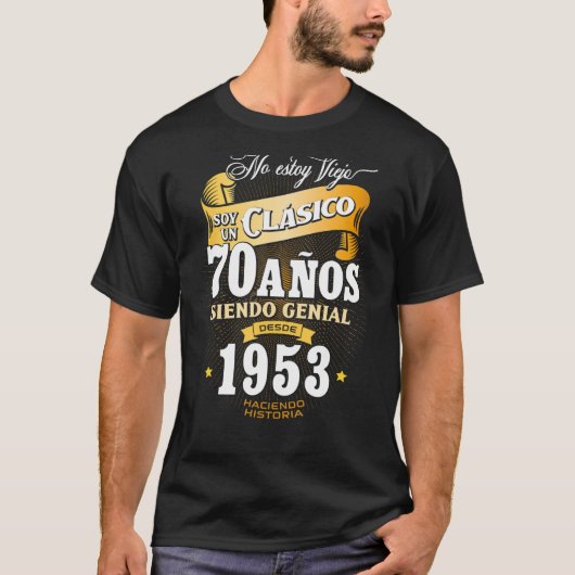 T-shirt Hommes 70e anniversaire cadeau pour Hommes en Rega (Devant)