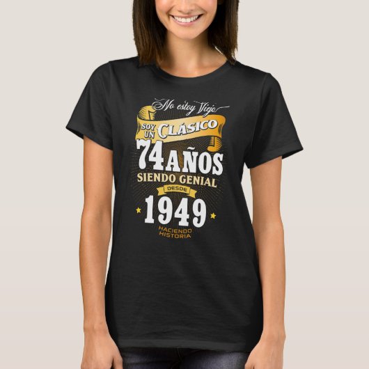 T-shirt Hommes 74e anniversaire cadeau pour Hommes en Rega (Devant)