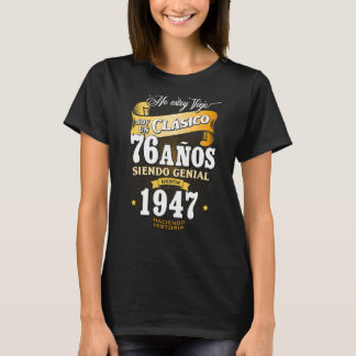 T-shirt Hommes 76e anniversaire cadeau pour Hommes en Rega