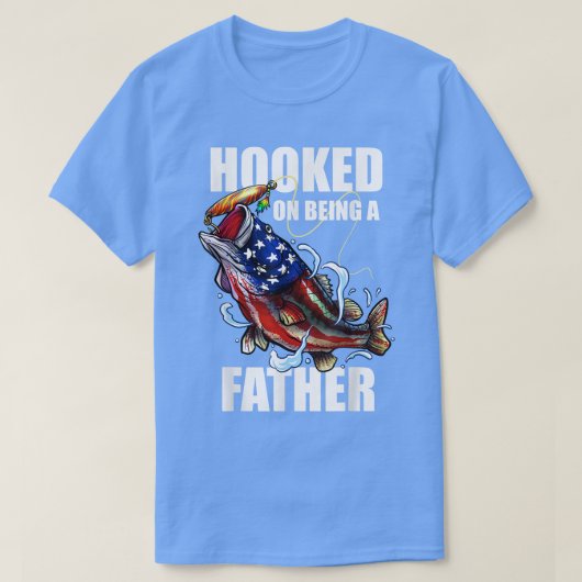 T-shirt Hommes Accris D'Être Un Père Papa Drapeau Américai (Design devant)