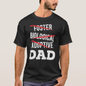T-shirt Hommes Adopter Papa Adoption Faire-part Foster Gra (Devant)