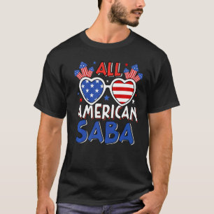 T-shirt Hommes All American Saba 4 juillet American Flag S