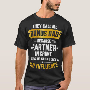 T-shirt Hommes Appelez-moi bonus papa partenaire de crime 