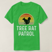 T-shirt Hommes Arbre Rat Patrol Chasseur d'écureuil Dons F (Design devant)