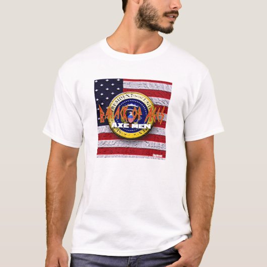 T-shirt Hommes Barack de hache de pièce en t d'âges (Devant)