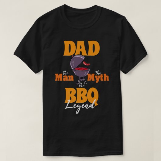 T-shirt Hommes BBQ Fumeur Papa Grill Grill Master Père (Design devant)