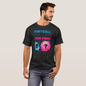T-shirt Hommes Bébé Genre Révèle Chemise Football Ou Pom P (Devant entier)