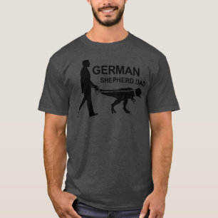 T-shirt Hommes Berger Allemand Papa Dinosaur GSD Propriéta
