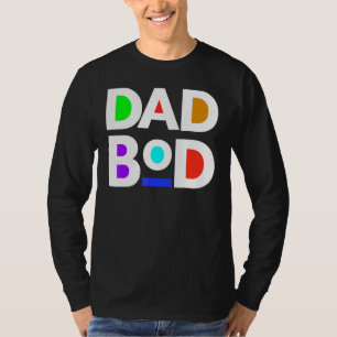 T-shirt Hommes Black Papa Bod Pères Entraînement Conforme