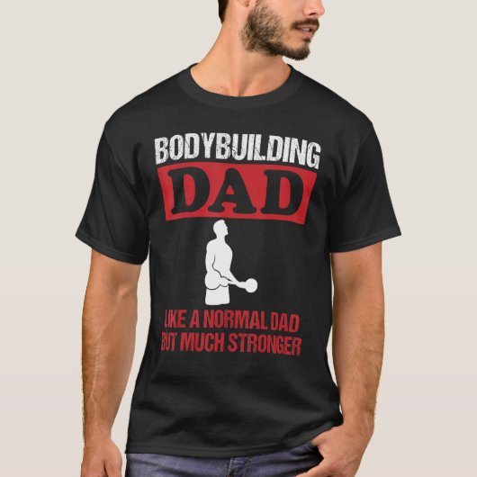 T-shirt Hommes Bodybuilding Papa Dit Bicep Curls Force (Devant)