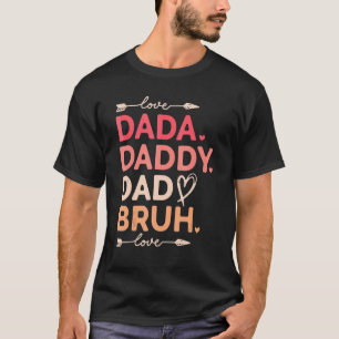 T-shirt Hommes Bonne Fête des pères Dada Papa Papa Papa Br