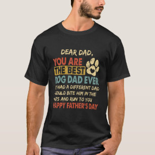 T-shirt Hommes Bonne Fête des pères du chien gâte à papa q