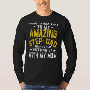 T-shirt Hommes Bonne Fête des pères Étape Papa Étape Extra