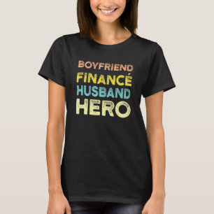 T-shirt Hommes Boyfriend Financ Husband Hero Boyfriend 1
