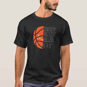 T-shirt Hommes Busy Raising Ballers Basketball Papa