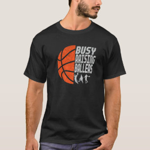 T-shirt Hommes Busy Raising Ballers Basketball Papa