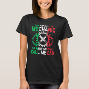 T-shirt Hommes Certains M'Appelent Mécanique Le Plus Impor