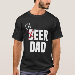 T-shirt Hommes Cheerled Papa Cheerled Beer Pom-pom girl